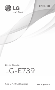 Bruksanvisning LG E739 Mobiltelefon