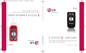 Bruksanvisning LG AX310 Mobiltelefon