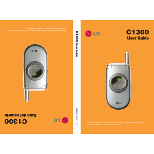 Bruksanvisning LG C1300 Mobiltelefon