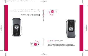 Manual LG CP150 Mobile Phone