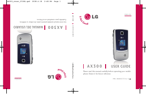 Manual LG AX300 Mobile Phone