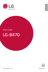 Manual LG B470 Mobile Phone