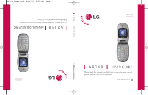 Manual LG AX140 Mobile Phone