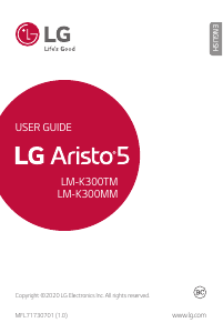 Manual LG LM-K300MM Aristo 5 Mobile Phone