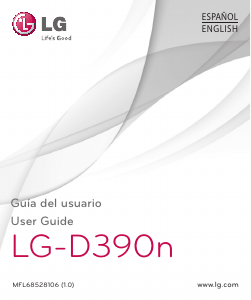 Manual LG D390n Mobile Phone