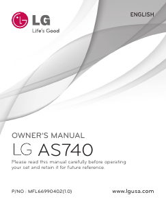 Manual LG AS740 Mobile Phone