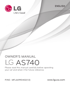 Bruksanvisning LG AS740 Mobiltelefon