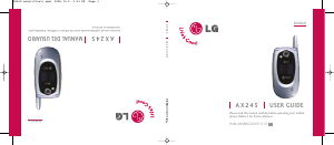 Bruksanvisning LG AX245 Mobiltelefon