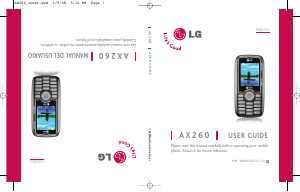 Bruksanvisning LG AX260 Mobiltelefon