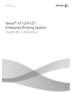 Mode d’emploi Xerox 4127 Imprimante