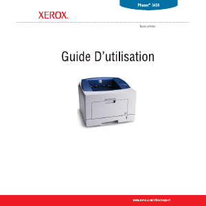 Mode d’emploi Xerox Phaser 3435 Imprimante