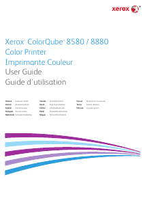 Mode d’emploi Xerox ColorQube 8880 Imprimante