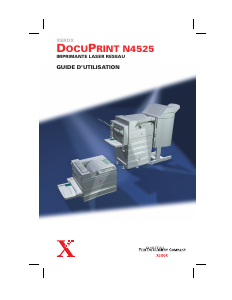 Mode d’emploi Xerox DocuPrint N4525 Imprimante