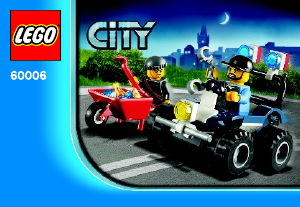 Bruksanvisning Lego set 60006 City Polisfyrhjuling