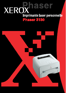 Mode d’emploi Xerox Phaser 3130 Imprimante