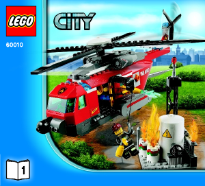 Bedienungsanleitung Lego set 60010 City Feuerwehr-Helikopter