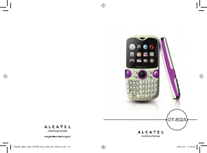 Handleiding Alcatel OT-802A Mobiele telefoon