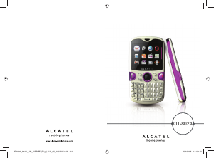 Bruksanvisning Alcatel OT-802A Mobiltelefon