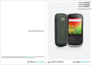 Bruksanvisning Alcatel One Touch 909S Mobiltelefon