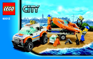 Instrukcja Lego set 60012 City Wóz terenowy i łódź nurków