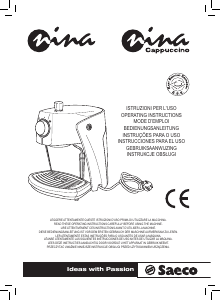 Manual Saeco SIN026X Nina Cappuccino Máquina de café