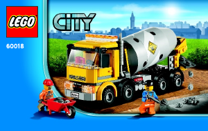 Manual Lego set 60018 City Cement mixer