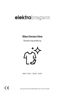 Bedienungsanleitung Elektra Bregenz WAFS 71427 Waschmaschine