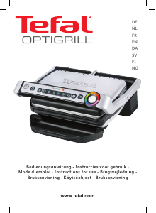 Manual Tefal GC705D.NEU OptiGrill Contact Grill