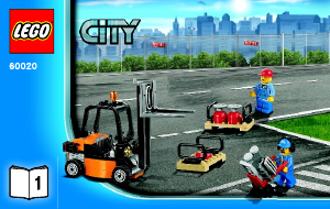 Bedienungsanleitung Lego set 60020 City LKW mit Gabelstapler