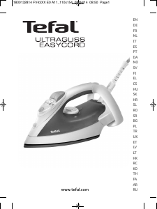 Manual Tefal FV4250L0 Ultragliss Easycord Ferro