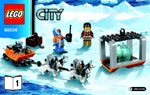 Manual Lego set 60034 City Helicóptero com grua do ártico