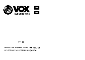 Manual Vox FH59 Heater