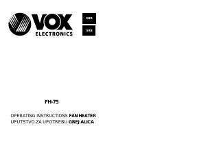 Manual Vox FH75 Heater