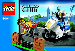 Bedienungsanleitung Lego set 60041 City Polizei-motorrad-jagd
