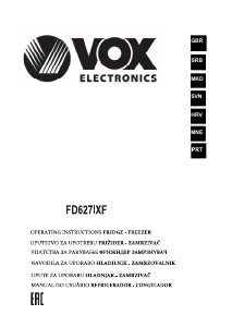 Manual Vox FD627IXF Frigorífico combinado