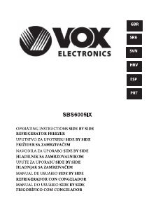 Handleiding Vox SBS6005IX Koel-vries combinatie