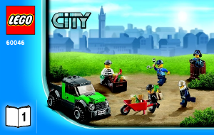 Bedienungsanleitung Lego set 60046 City Verfolgung mit dem Polizei-Hubschrauber