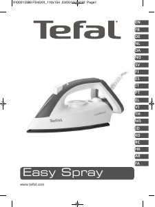 Manual de uso Tefal FS4530T0 Easy Spray Plancha