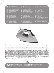 Manuale Tefal FV1611T0 Access Protect Ferro da stiro