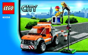 Manual Lego set 60054 City Camião de reparação de candeeiros de rua