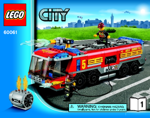 Manual Lego set 60061 City Camião de combate ao fogo do aeroporto