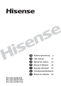 Bedienungsanleitung Hisense RS-33DL4SCB/CPA2 Kühlschrank