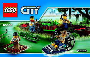Manual Lego set 60066 City Swamp police starter set