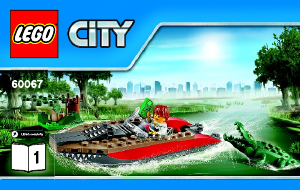 Manual Lego set 60067 City Perseguição de helicóptero
