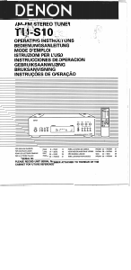 Bedienungsanleitung Denon TU-S10 Tuner