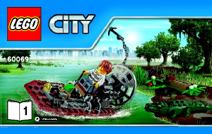 Manual de uso Lego set 60069 City La comisaría de la policía del pantano