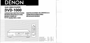 Bedienungsanleitung Denon DVD-1000 DVD-player