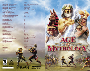Manual PC Age of Mythology - Gold Edition