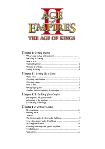 Manual PC Age of Empires 2 - The Age of Kings