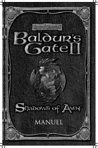 Mode d’emploi PC Baldurs Gate II - Shadows of Amn